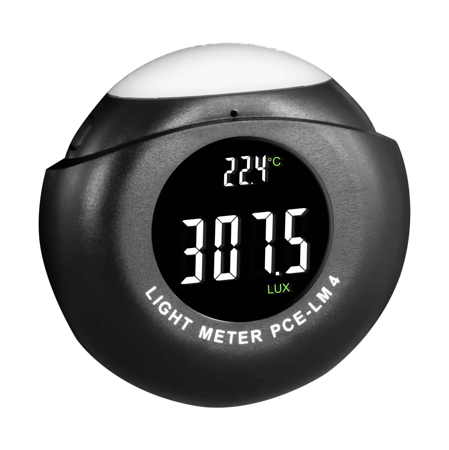 Fotómetro PCE-​LM 4 con sensor interno/​Rango hasta 200 klux/​Medición de temperatura/​Memoria interna para 12 valores/​Unidades: lx, fc, °C, ºF/​Función MIN, MAX, HOLD/​PCE Instruments