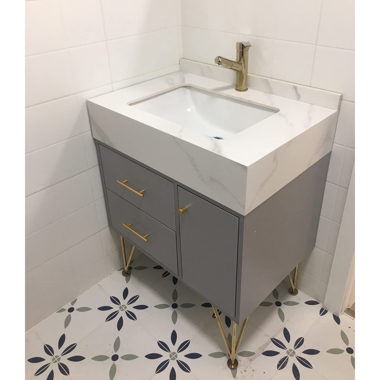 Patas de mesa ajustables de metal resistente de 8 pulgadas, patas de repuesto para gabinetes con protectores de suelo para cómodas, baños, patas de muebles de bricolaje y diseño versátil