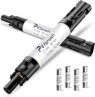Vista 1 de Conector de fusible de panel solar de 15 A, resistente al agua IP68, portafusibles en línea de 1000 V, conector macho y hembra de 15 A