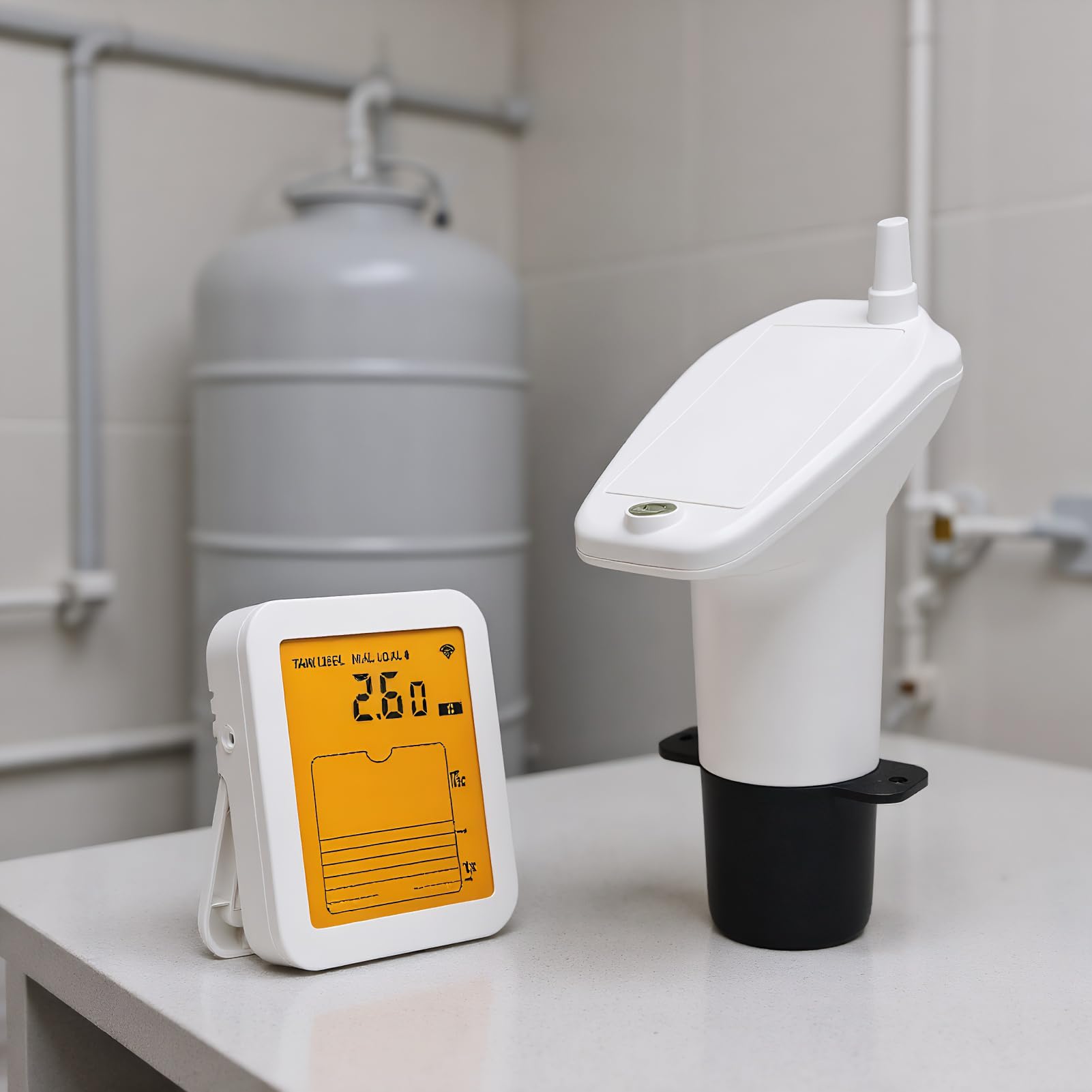 Sensor De Nivel De Agua Para Depósito Pantalla Digital Multifuncional | Indicador De Nivel De Agua Ultrasónico Para Tanques Con Pantalla Digital Medidor Nivel Agua Detector Medición Para Tanques C