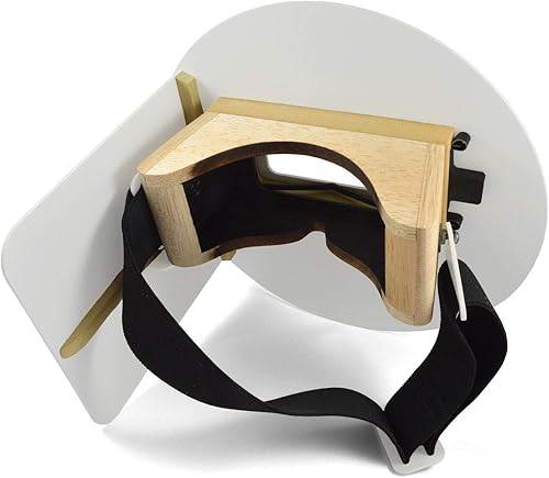 Miniatura 2 de Wendy's Casco con capucha de soldadura para panqueques con correa, diestro, lente abatible blanca