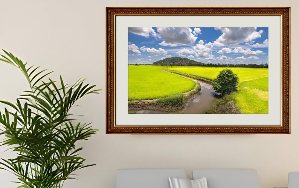 JVERF - JZZG33404 Vietnam Fields Trung Khanh District Cao Bang| Self-Adhesive Painting | Frameless