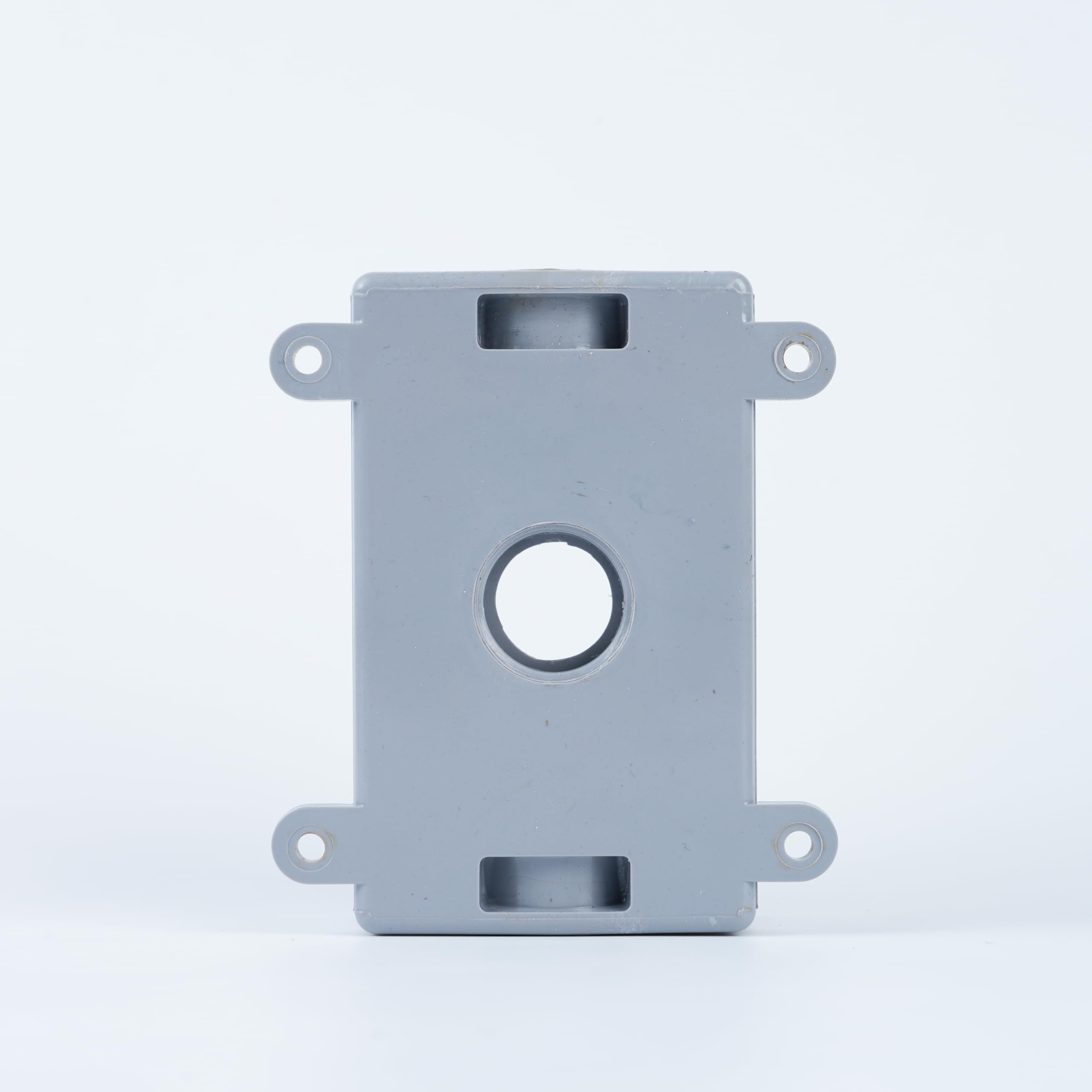 Caja de conexiones eléctrica resistente a la intemperie de 2 o 3/4 pulgadas con adaptadores, gris, instalación en interiores y exteriores (paquete de 4 unidades)