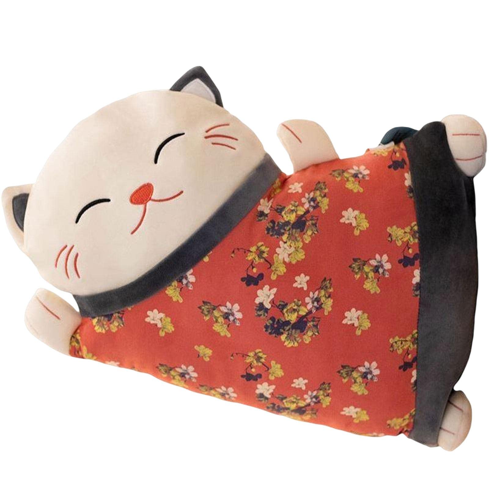 ATORSE Lucky Cat Pillow Detachable Cartoon Lumbar Pillow for Home Car New Year Gift Red|Home & Garden|Home Dacor> Pillows-image-9