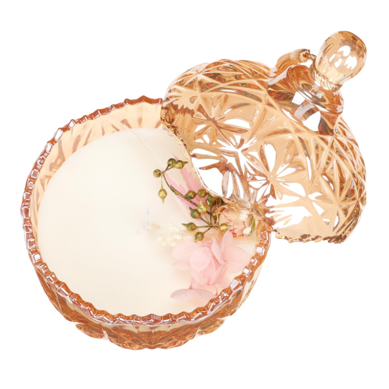 Toyvian Candela Profumata di Cera di Soia Rosa senza Fumo per Atmosfera Romantica, Elegante e Delicata Decorazione per Casa, Confezione