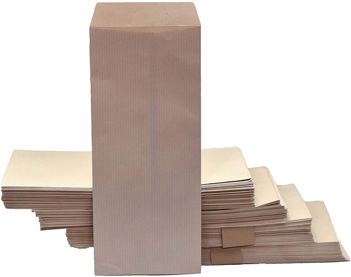 AccuPrints Pack of 100 Brown Envelope for Office Thickness 90 gsm | Size 4.5 by 10 inch (Pack of 100)