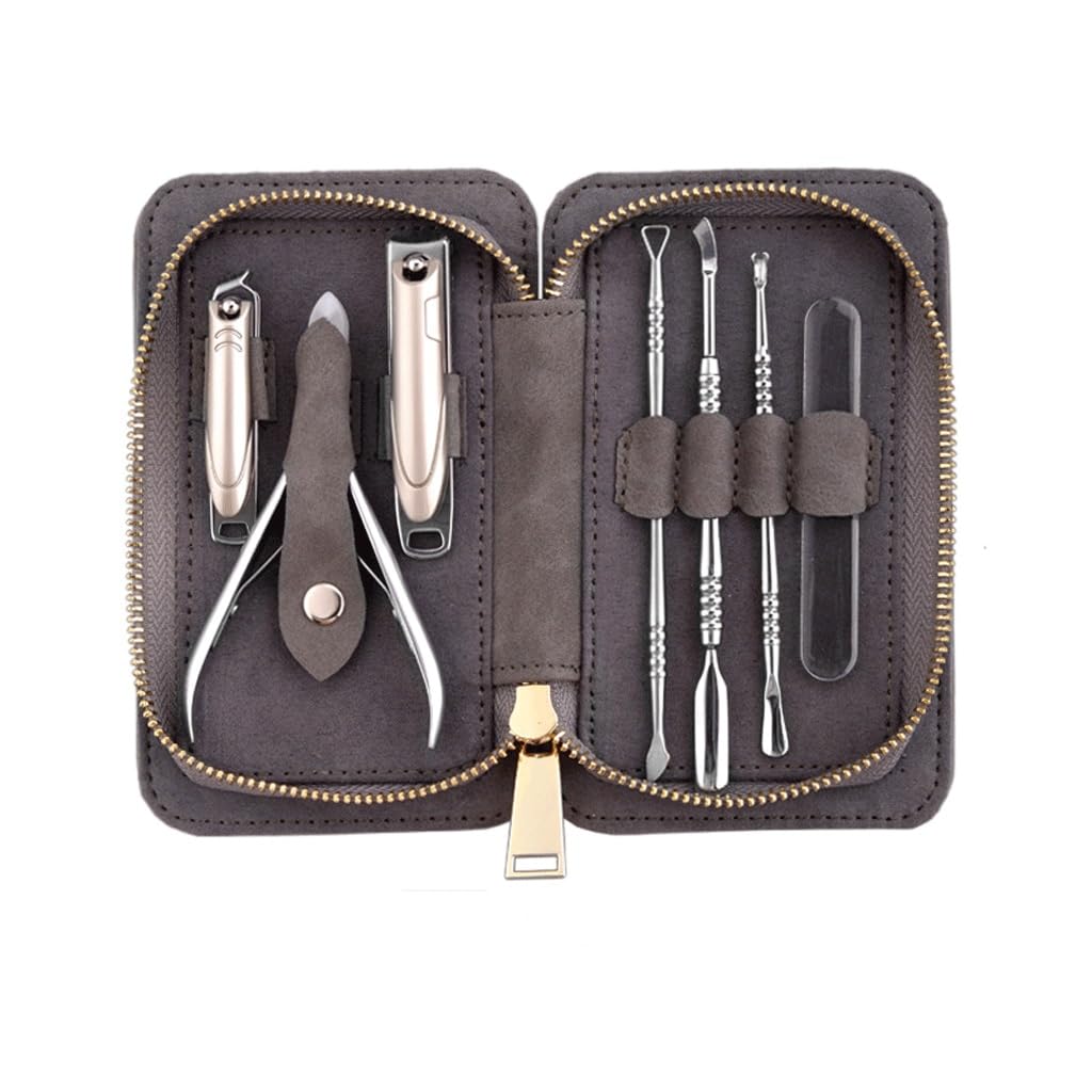 Special Nail Enhancement Tool Dead Skin Nail Clippers Hand Toenails Matte PU Leather Set