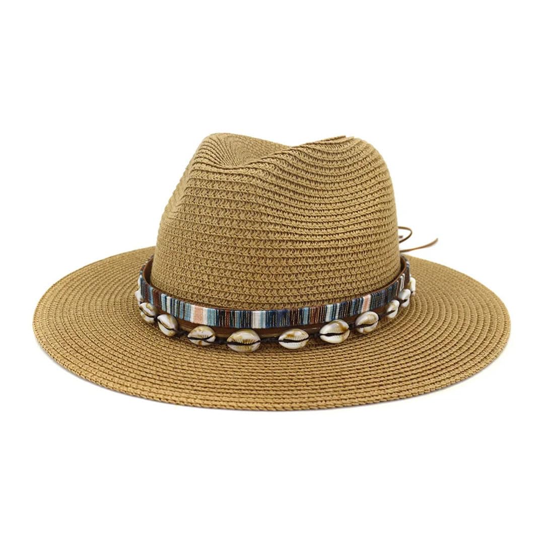 Cappello da donna con protezione solare per spiaggia, vacanze, decorazione all'aperto, Nero , 6 3/8-6 5/8
