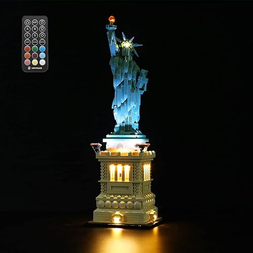 LIGHTAILING Kit de iluminación LED para Lego- 21042 Estatua de la Libertad. Modelo: versión de control remoto, juego de luces LED compatible con el disponible en Yaxa Guatemala