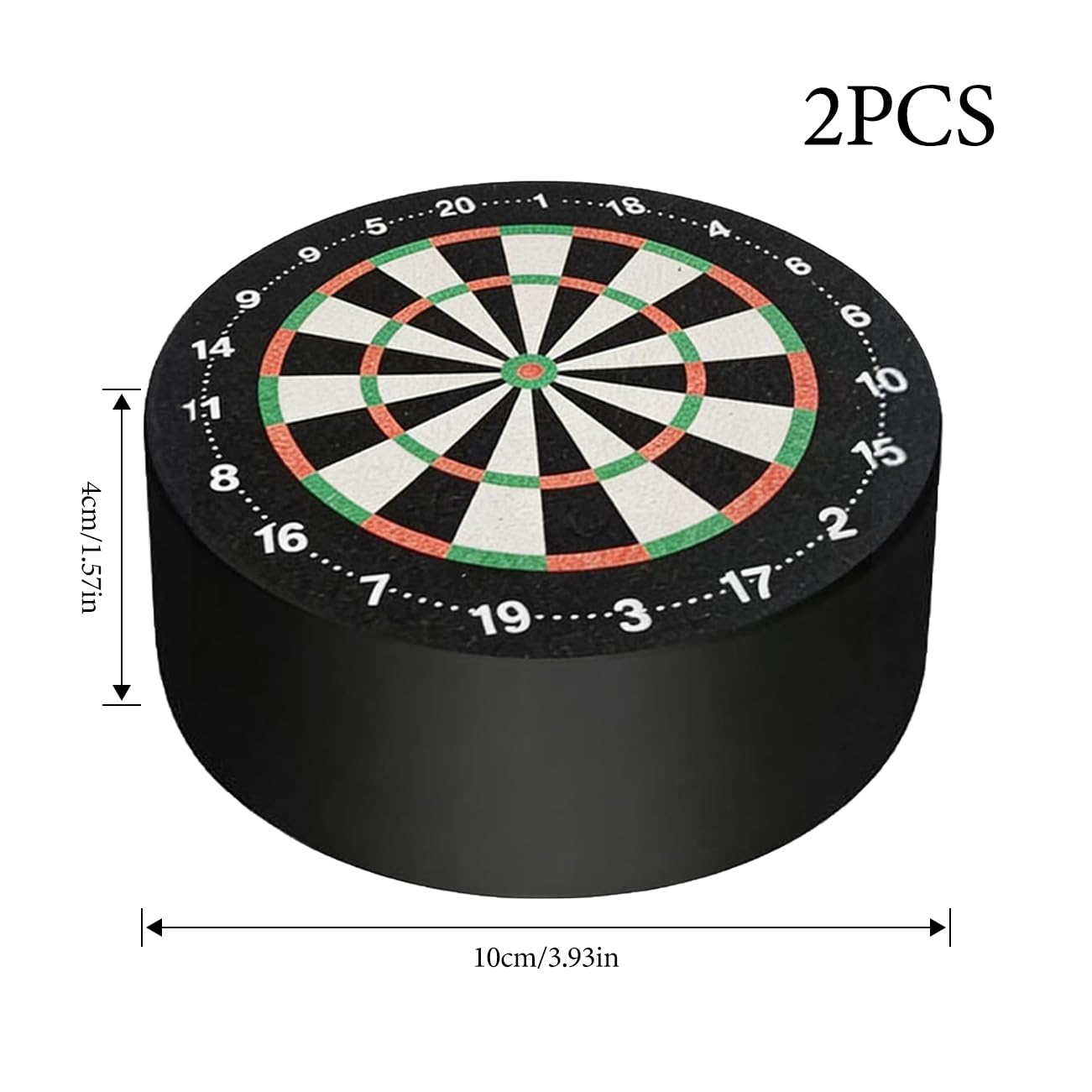 2 Stück Darthalter, Mini Dart Halter Ständer 10cm Durchmesser, Platzsparender Dartscheiben Zubehör Für Zuhause Tolles Geschenk Für Dart-Fans (Schwarz)