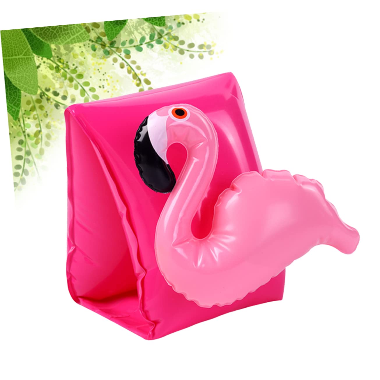 HEMOTON Swim Floats for Boys and Girls 2pcs Arm Swimming Ring Hand Circle Floating Inflatable Sleeves Pool Accessories PVC Swimming Ring (Flamingo) Random Style