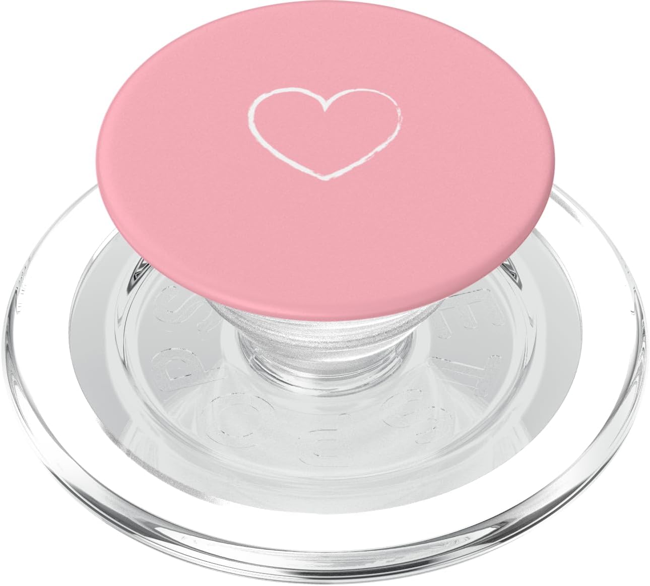 Heart Light Pink PopSockets PopWallet for MagSafe