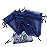 Wudygirl 100PCS Organza Bags 5X7 inch Navy Blue with Drawstring Jewelry Pouch Favor Wedding Favor Bags(Navy Blue 5x7\'\')