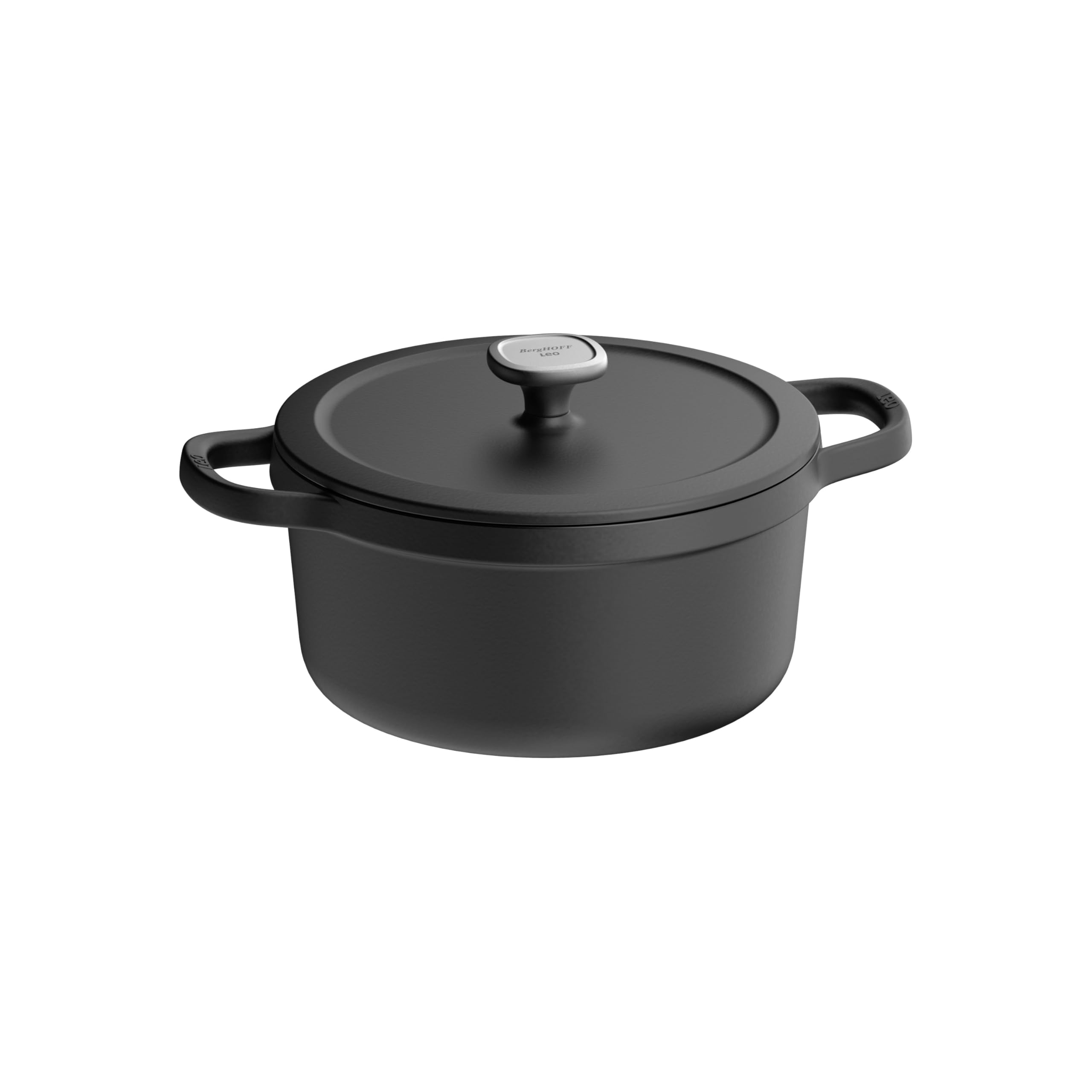 Berghoff Cocotte avec couvercle Graphite, fonte de fer 26cm, finition polie