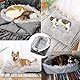 RWSRW Katzenbett, Waschbar, Katzenmatte, Weiches Katzenkissen, 2-in-1, Katzenbett, Katzenmatte, Gemütlicher Katzenkorb Für Katzen Und Kleine Hunde, 60 cm x 50 cm, Grau