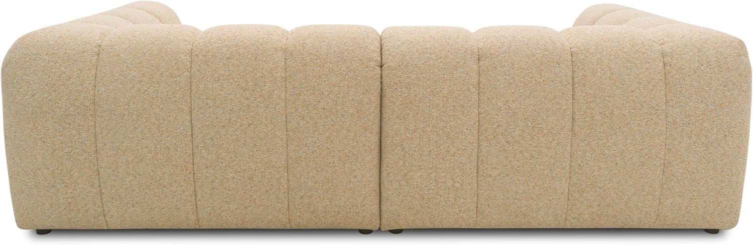 DOMO. collection Sofa Salto, 3-Sitzer Bigsofa mit Taschenfederkern, 3er Couch, Modulsofa, Polstergarnitur, 118 x 254 x 69 cm (BxTxH), beige