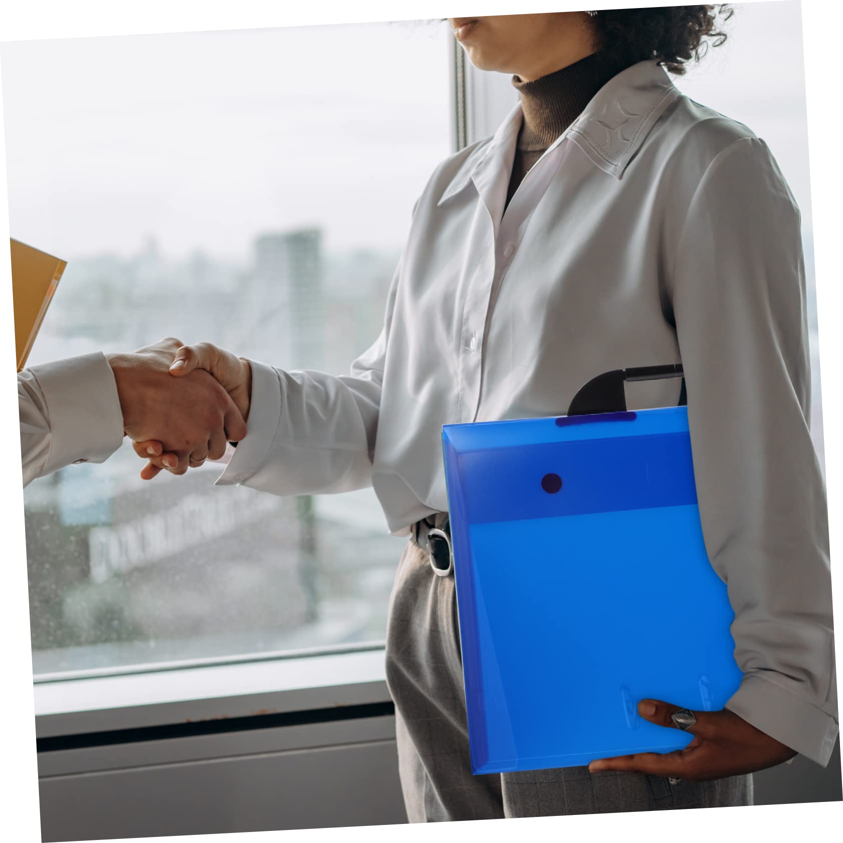 ARTIBETTER Multi Function Artwork Portfolio Bag Handheld File Storage Capacity Art Organizer for Office Students Artists Durable Design Transparent