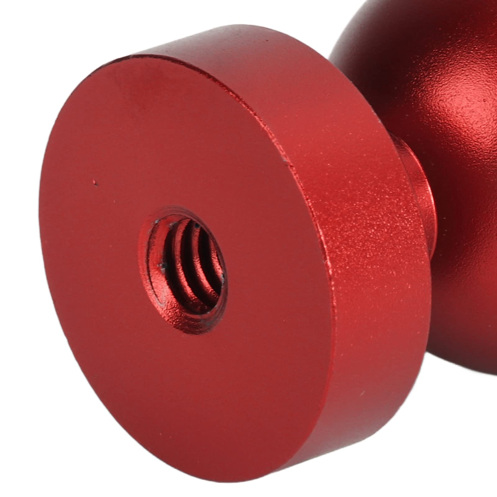 Akozon Unterwasser-Kugelarmadapter Tauchlampe Kugelkopf Anodisieren von Harter Beschichtung von Aluminiumlegierungen Kleiner, Leichter, Langlebiger Tauchtaschenlampen-Kugelkopf(rot)