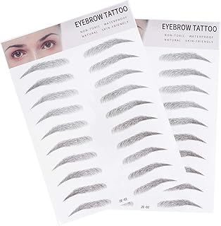 Mobestech 2 calcomanías para cejas, tatuajes ...