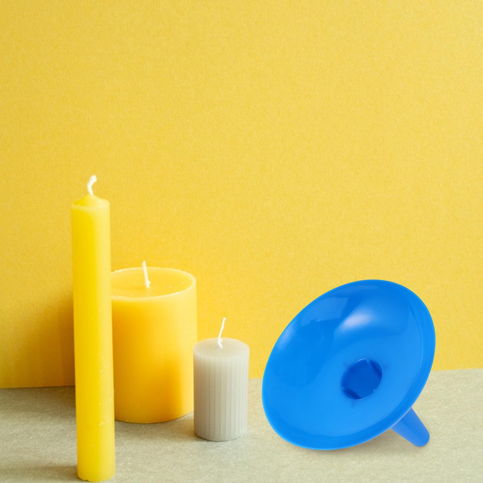 Porta Cera Navideño de Plástico Azul 50 Piezas para Velas