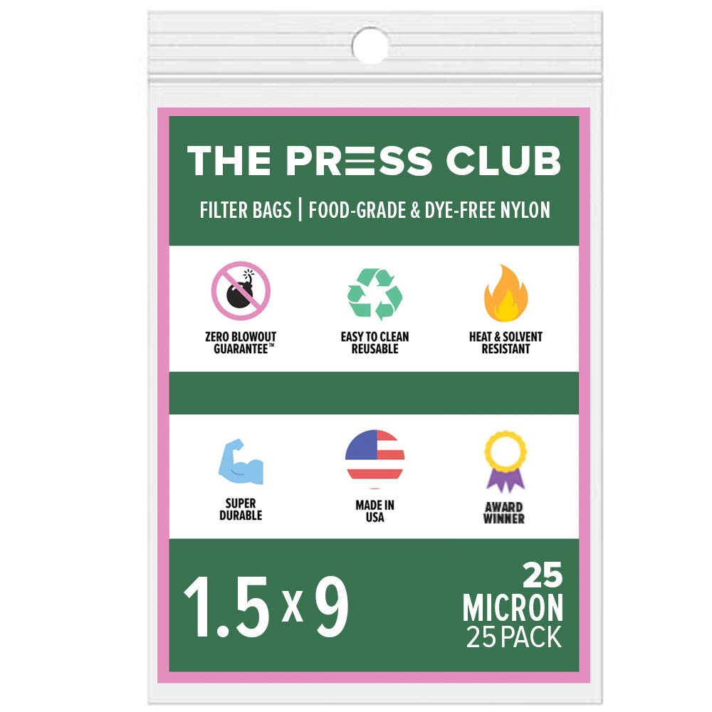 The Press ClubFilters | 1.5" x 9" | 25-Pack 25 micron White