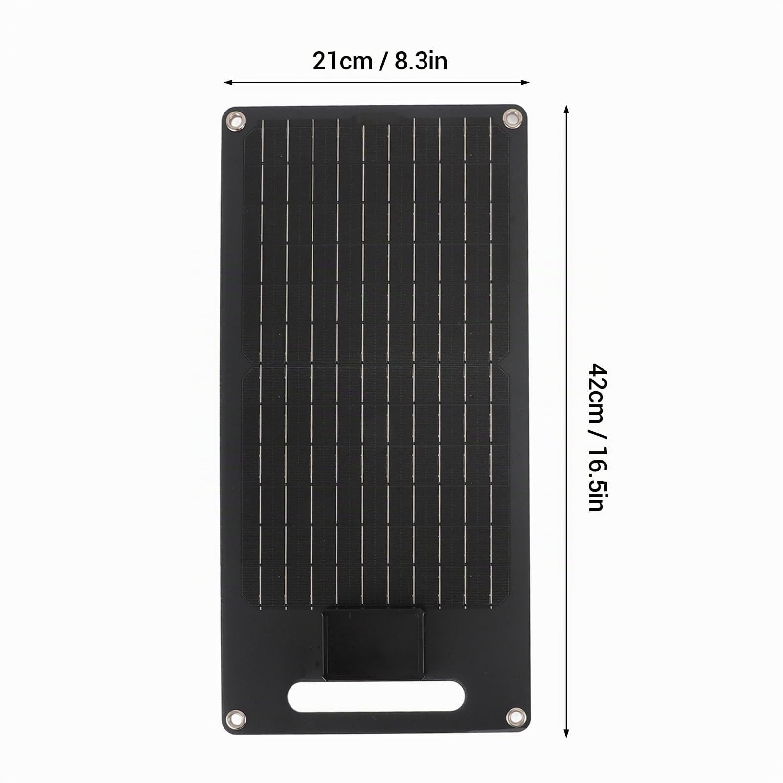 Panneau Solaire 50W 12V, Kit de Panneau Solaire Monocristallin, Chargeur de Batterie Solaire avec Câble USB et Clip, Contrôleur Double USB pour Batteries de Voiture et Téléphones Portable Hors Réseau