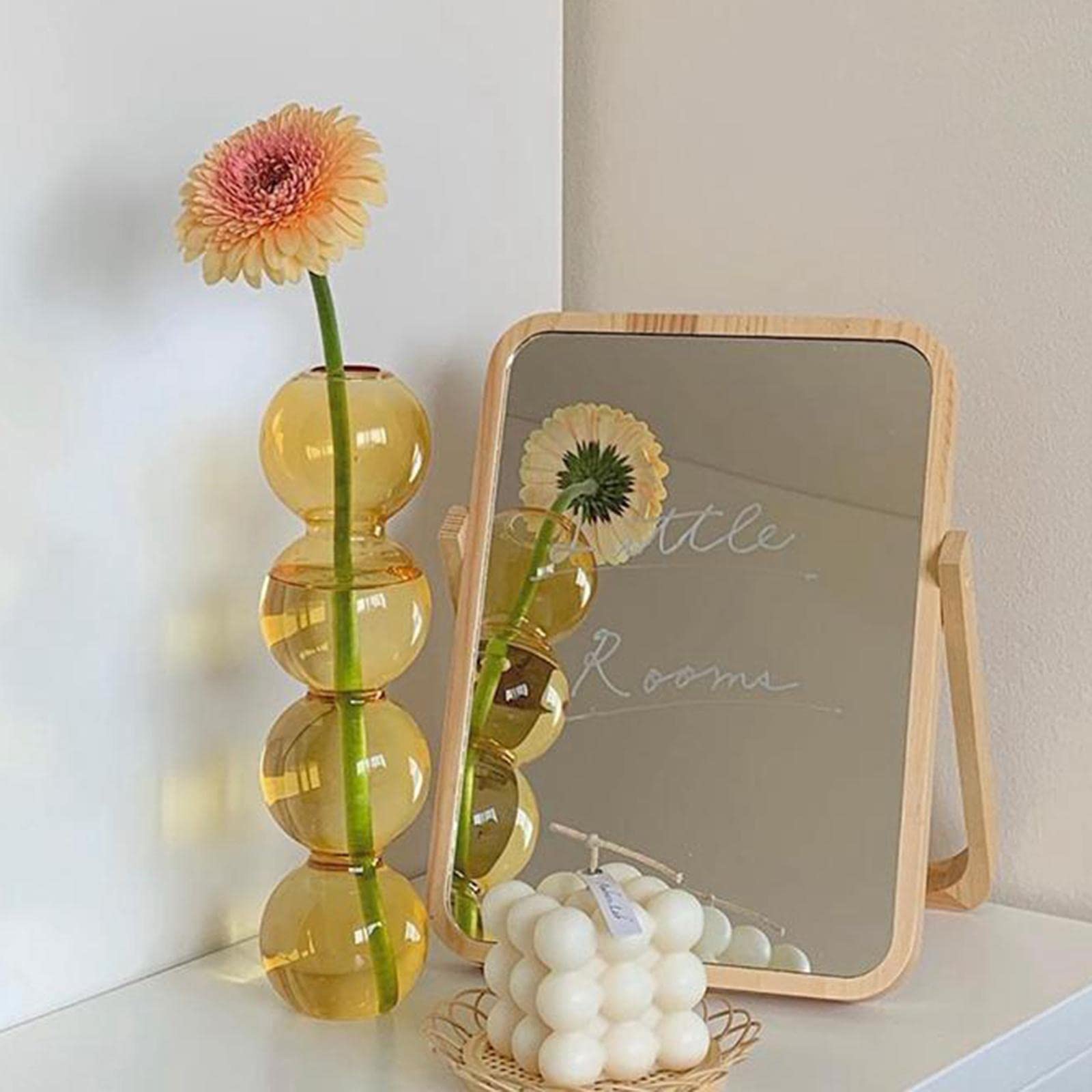 Luxe Vaas Met Zijden Boeket Xl Warm Glas | Noenoes Decoraties Luxe Vaas Met Zijden Boeket Xl Warm Glas | Noenoes Decoraties