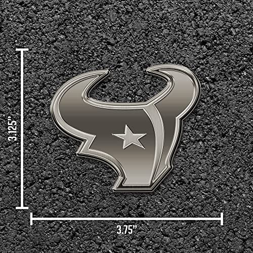Image of Rico Industries NFL Football Standard Oval Antique Nickel Auto Emblem for Car /Truck /SUV