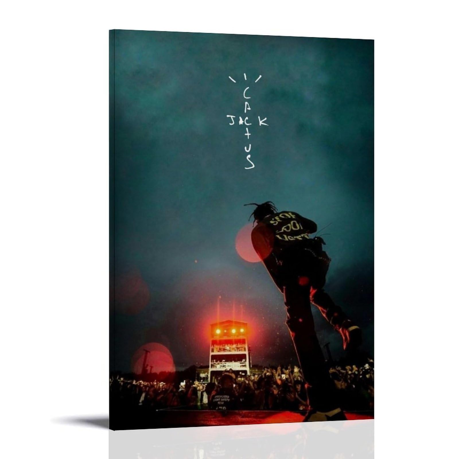 Gufatoo Travis Poster Scott Rapper muziekalbum muziekposters voor de kamer esthetische canvas muurkunst slaapkamer decor 30 x 45 cm
