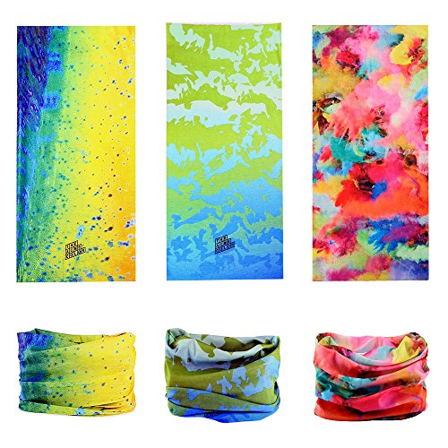 12PCS/9PCS/6PCS Headband Bandana - Face Shield Headwrap Scarf Neck Gaiter Hair Band3