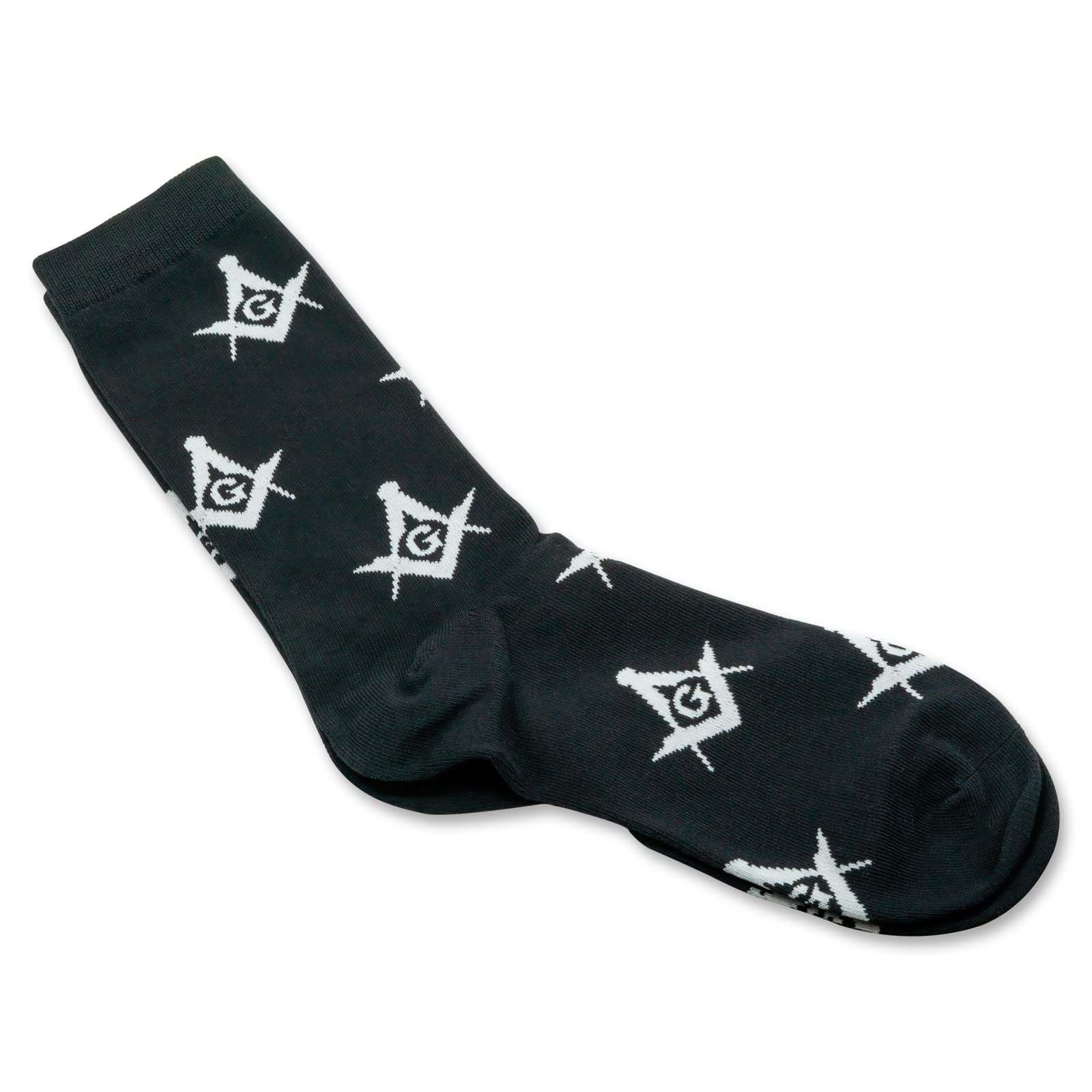 Square and Compass Masonic Socks
