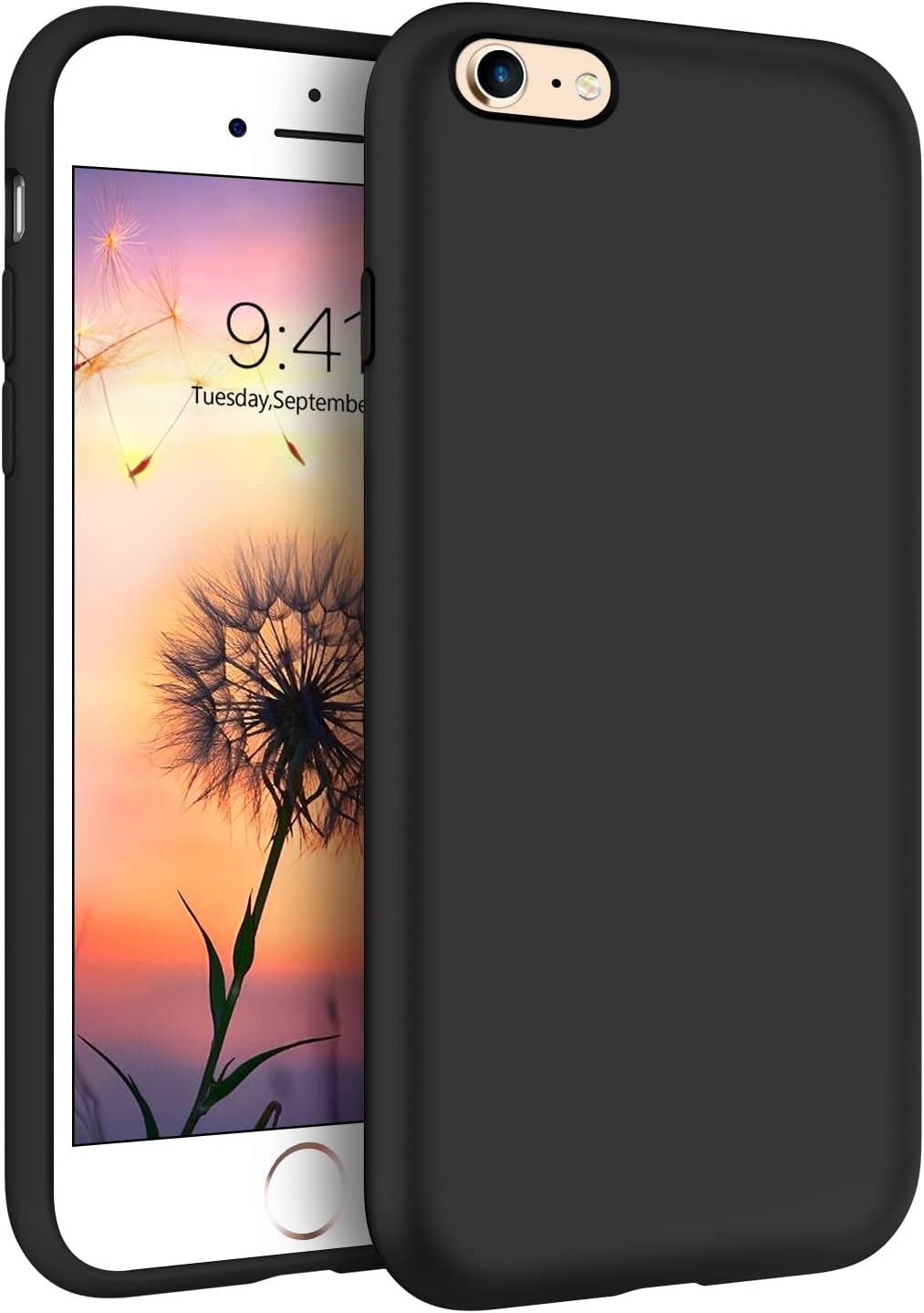 EMODIL iPhone 6 Plus/iPhone 6S Plus Case Cover Black Back Soft Slim Flexible Shock Absorbent Protective Case Cover for iPhone 6 Plus/iPhone 6S Plus ® (Black)…