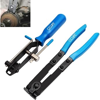 CCLIFE Axle Boot 2-Piece Hose Clamp Pliers with Cutting Device | Clamp pliers, two-piece special tool for pressing and separa