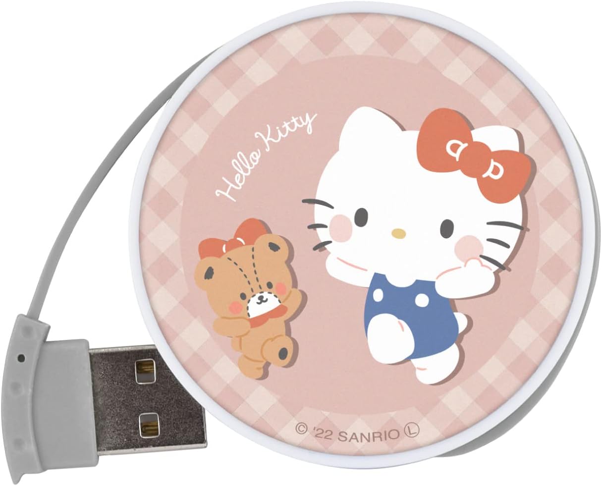Gourmandise Sanrio Characters Round USB Hub Hello Kitty SANG-246KT