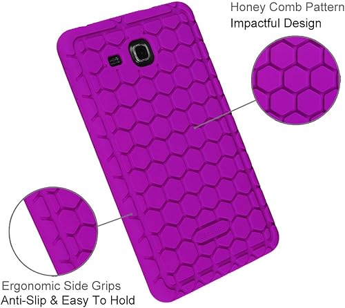 Miniatura 10 de Fintie Funda de silicona para Samsung Galaxy Tab A 70 Honey Comb Series Peso ligero Antideslizante a prueba de golpes Kids Friendly para Galaxy Tab