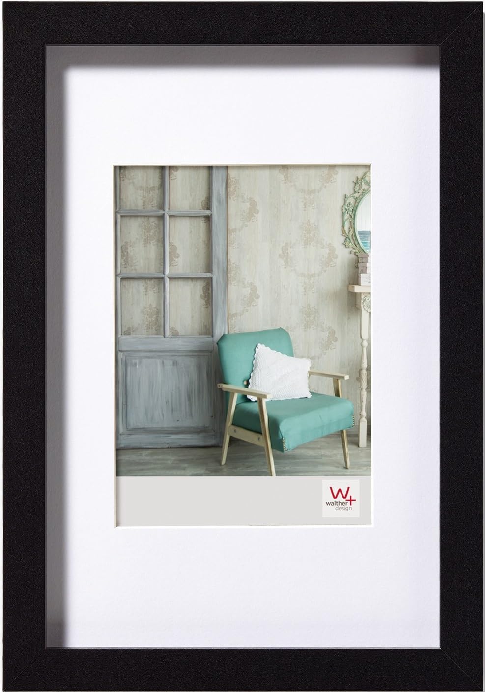walther design Bilderrahmen schwarz 18 x 24 cm Stockholm EA824B