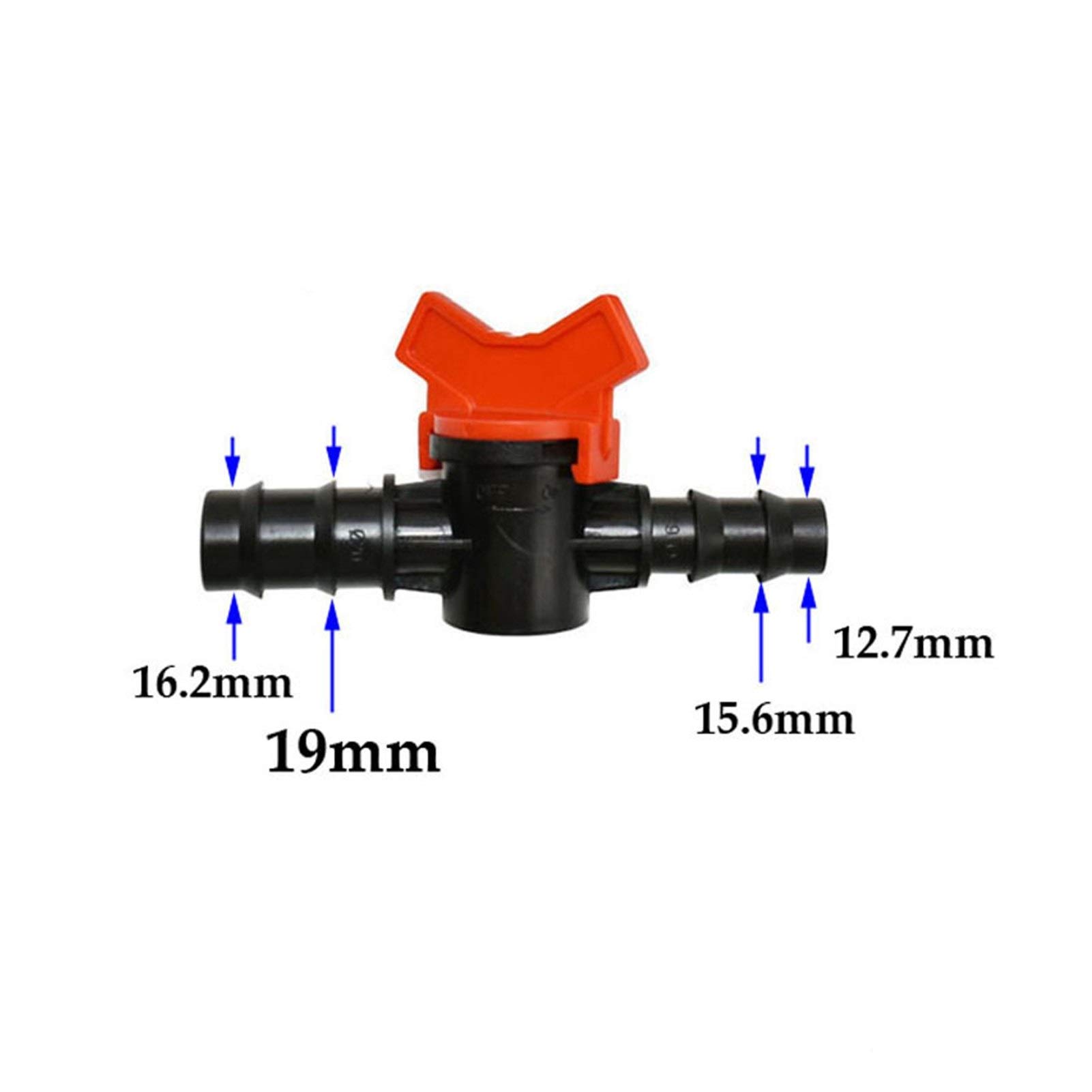 Conector de manguera Herramientas for sistemas de riego de jardinería. Válvula de riego for jardín de 1" a 3/4" a 1/2". Conector de grifo de jardín con reducción de manguera de 25 mm, 20 mm y 16 mm (2