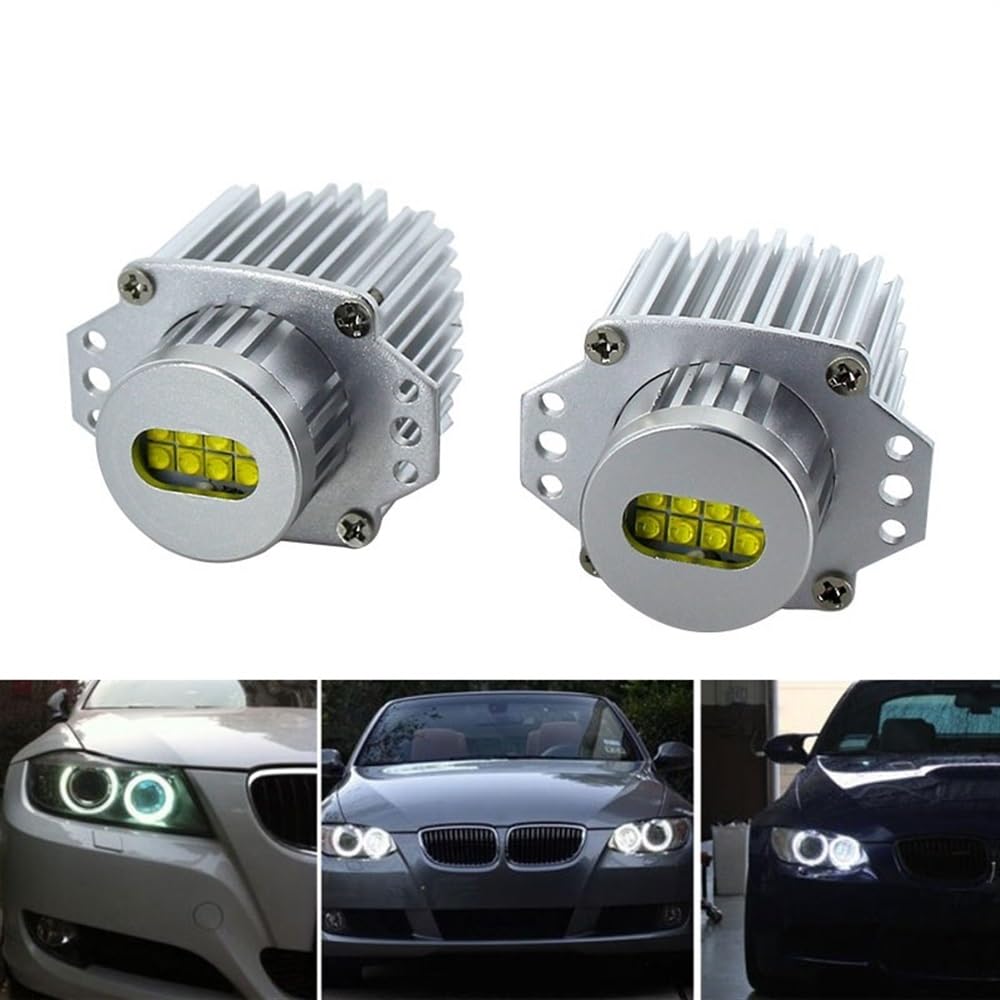 Angel Eyes 2 x 80 W Angel Eyes Marker Lights Birnen fehlerfrei weiß passend for BMW E90 E91 3er 325i 328i 335i 2006–2008