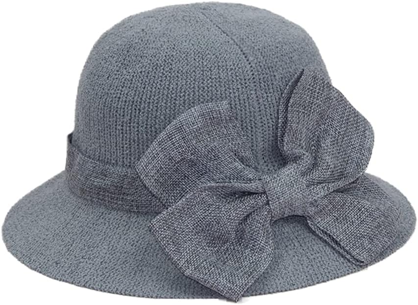 [売店] サンハットフラワートップハット弓麦わら帽子の女性サンハット女性エレガントオールマッチ