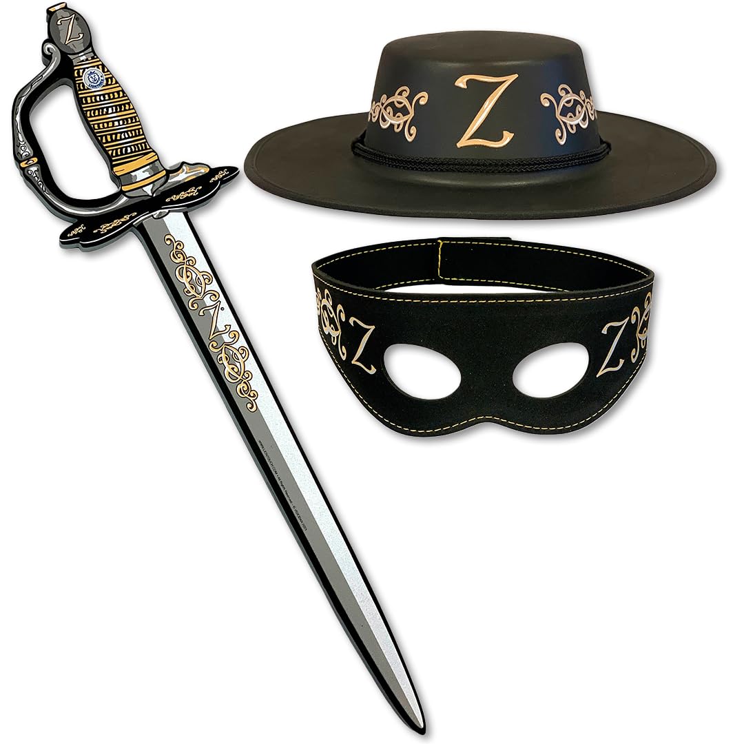 Liontouch - Set Z-Bandit - Spada Giocattolo, Maschera e Cappello per Avengers | Per Bambini/Bambine dai 3 agli 8 anni | Gommapiuma Resistente e Sicura | Costumi e travestimenti per Giochi di Ruolo