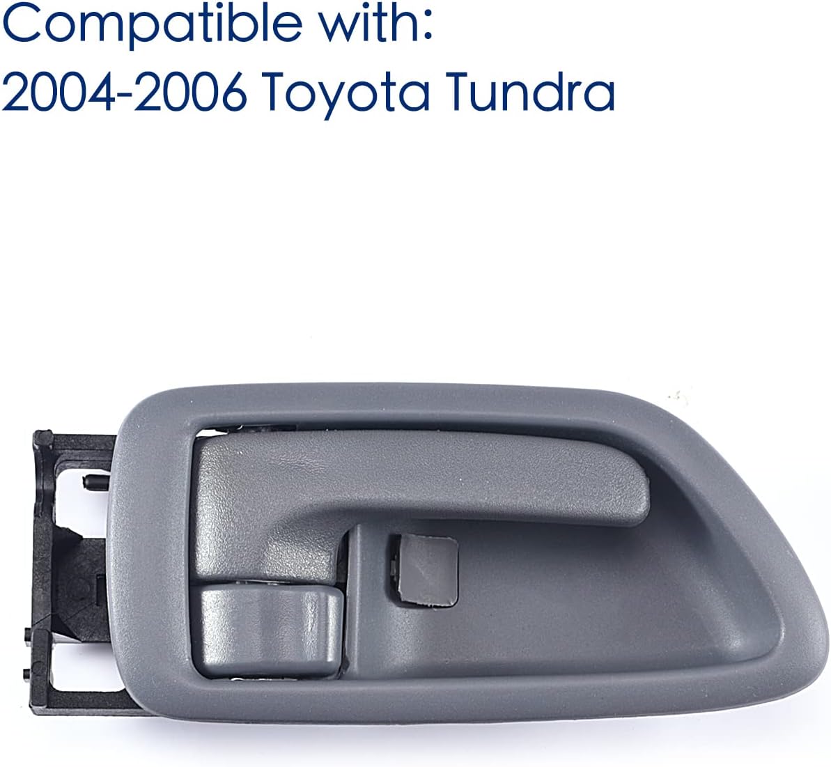 2Pcs Interior Door Handles Driver & Passenger Side for 2001-2007 Toyota Sequoia, 2000-2004 Avalon, 2004-2006 Tundra - Crew Cab ONLY - Four Full-Sized Doors - Gray