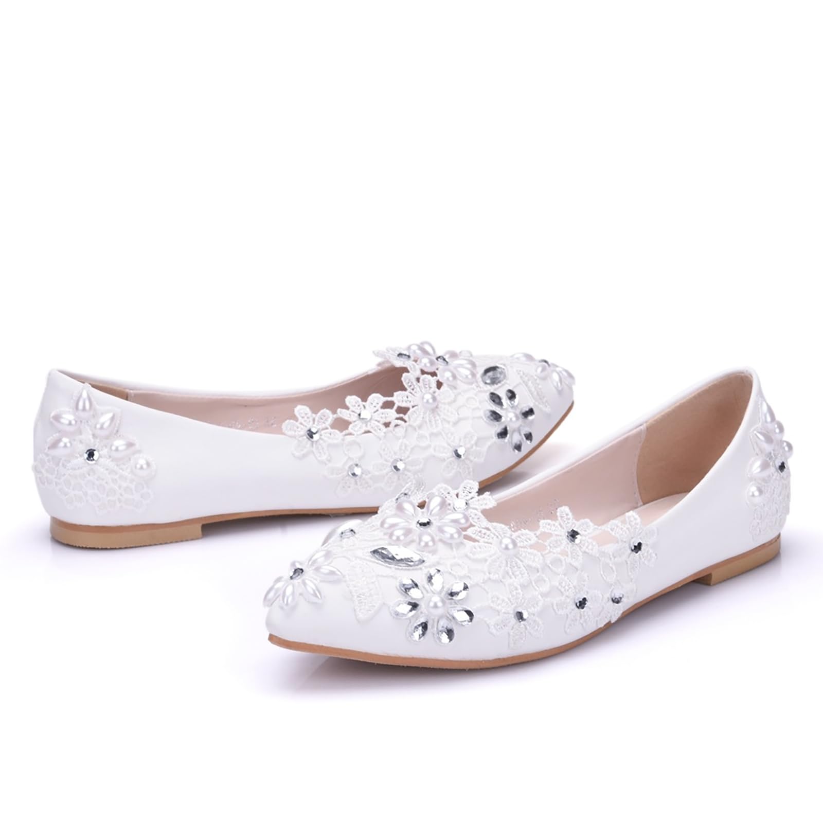 Ballerine da Donna con Applicazioni, Scarpe da Sposa, Ballerine Comode, Scarpe Eleganti da Donna