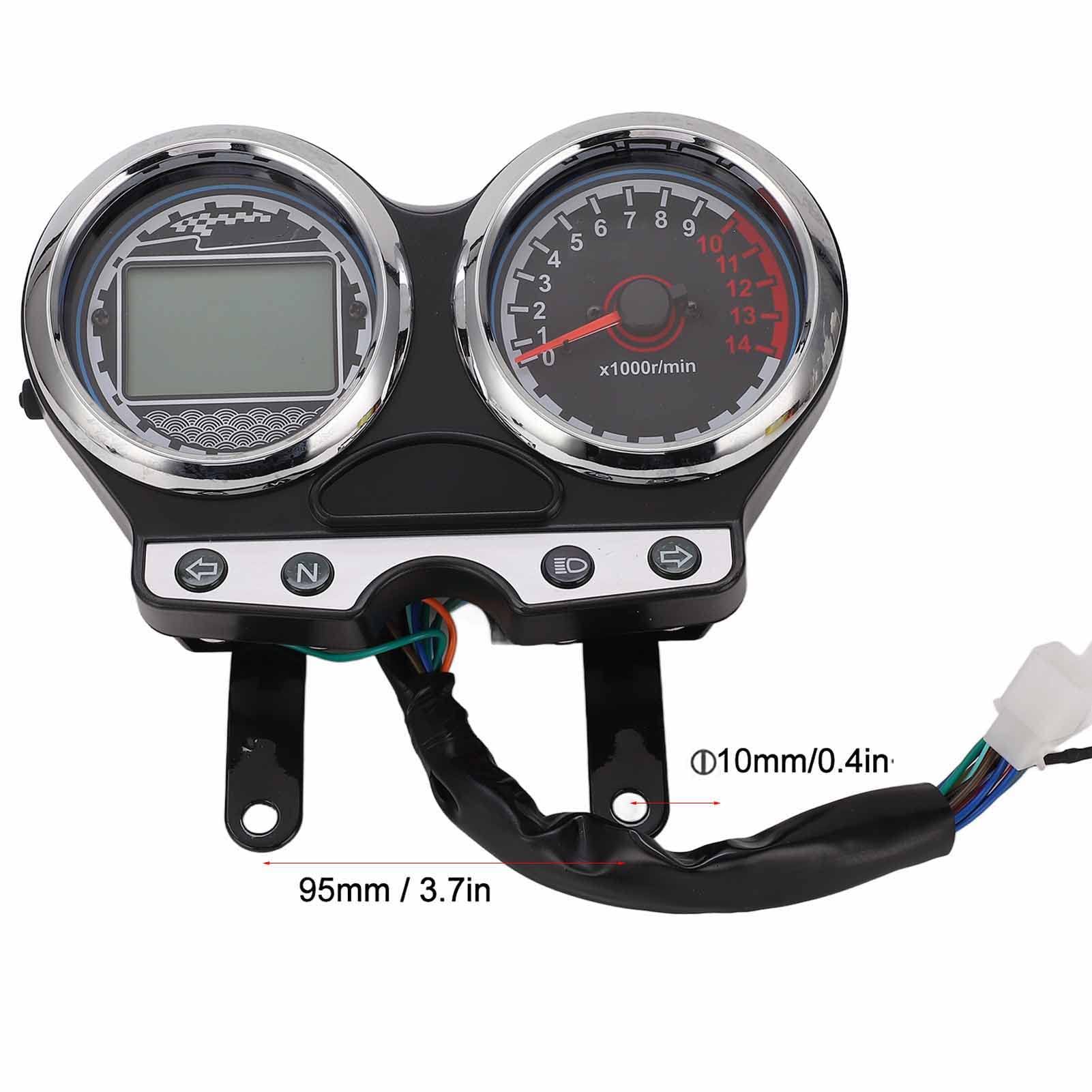 Indicador de Motocicleta con Pantalla LCD Elegante