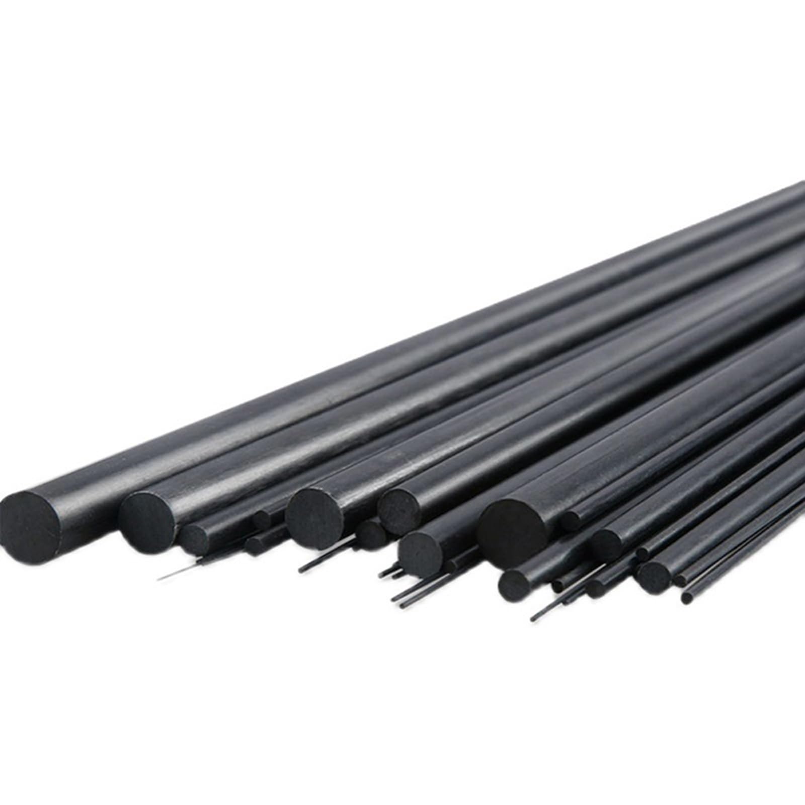 1pcs Asta tonda solida in fibra di carbonio