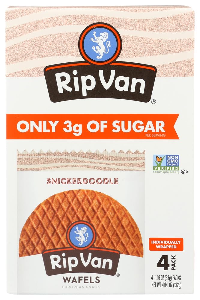 Rip Van Snickerdoodle Wafels, Non GMO, 4.64 Ounces (Pack Of 12)