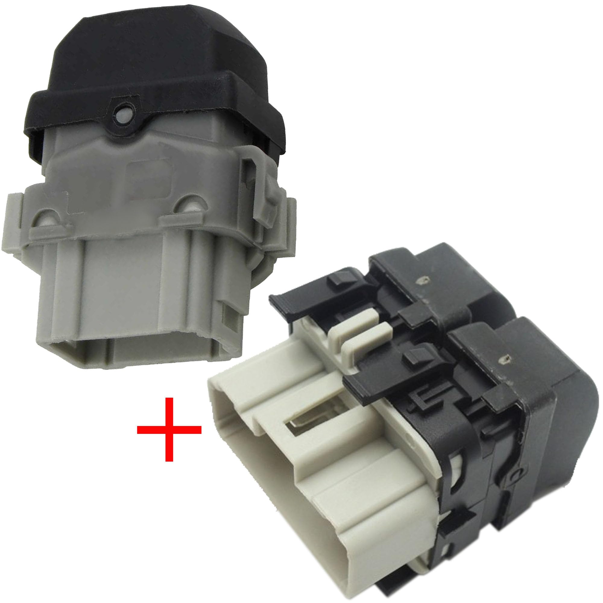 Partsline Double Bouton de Lève-Vitre Avant Gauche avec Bouton de Lève-Vitre Avant Droit compatible avec Espace 4, Mégane 2, Scénic 2 - Équivalent à 8200015088 8200315013