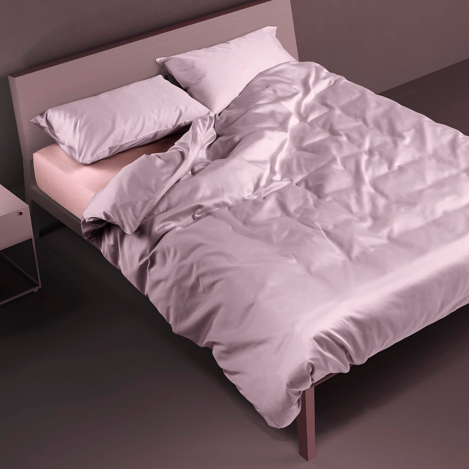 DaunenStep Copripiumino Oasi Deluxe – Cotone Egiziano Makò – 155x200 Cm – Singolo Standard Italia – Fatto A Mano