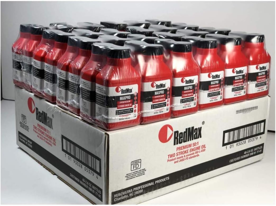 RedMax Genuine Maxpro Oil Mix Case 48 PK, 580-357-203, 6.4oz BTL, 50:1 2.5-Gal Mix