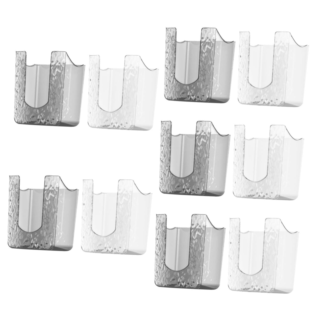 Alipis 10stücke Wandmontierter Tissue Box Aufbewahrungslösung Für Küchentücher Feuchttücher Und Servietten Transparentes Design Für Badezimmer Und Schlafzimmer