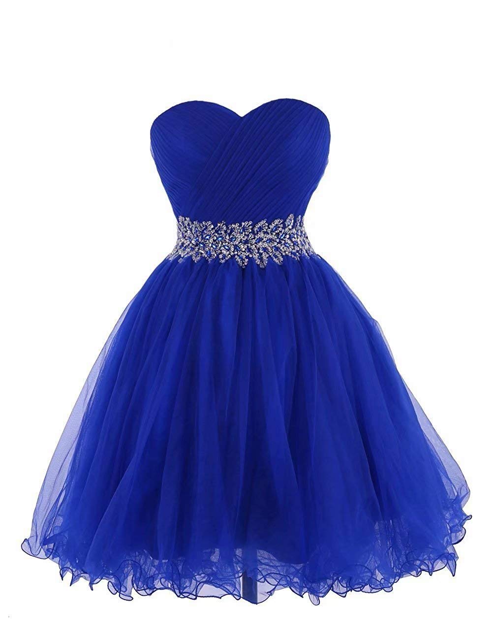 KARMA PROM Women's Sweetheart Tulle Cocktail Dress Homecoming Dress US6 Royal Blue